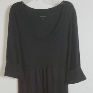 BANANA REPUBLIC CHARCOAL GREY POPOVER DRESS